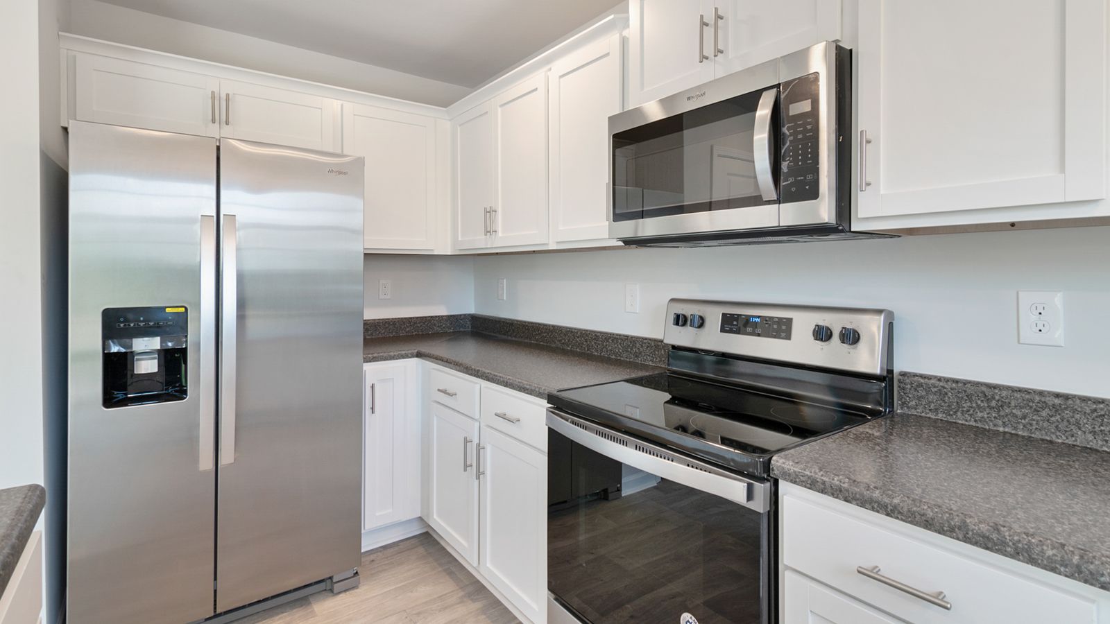 Stainless steel kitchen appliance with brushed metal finish on a countertop